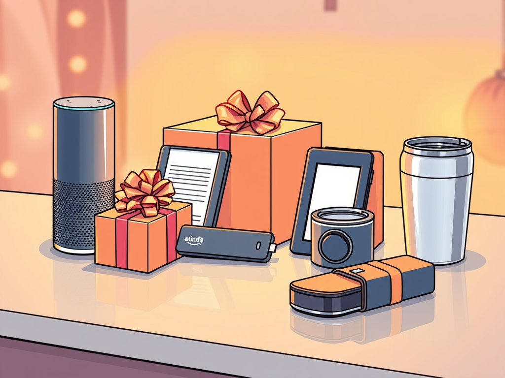 a bundle of trending gift ideas displayed on a table